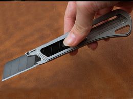 High Quality EDC Pocket Knife SK Steel Black Blade TC4 Titanium Alloy Handle Outdoor Utility Knives K1610