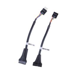 Computer Cables & Connectors 3.0 20 Pin Motherboard Header To Usb 2.0 9 Adapter Converter Cable Male Female For PC CordComputer
