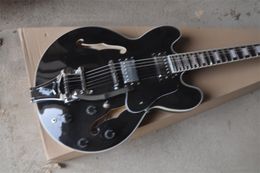 Black 335 Jazz six string electric guitar we can Customise various guitars
