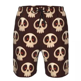 Men's Shorts Men's Beach Short Swim Cartoon Skulls Surfing Maillot De Bain Sport Board SwimwearMen's