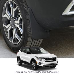 4pcs Car Styling ABS Mud Flap Splash Guard Mudguard Perfector External For KIA Seltos SP2 2021-Present Auto Accessories