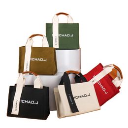 Custom Cute Personalized Printed Korean Organic bags Eco Summer Luxury Design Women Cotton Canvas Tote Bags With Logo