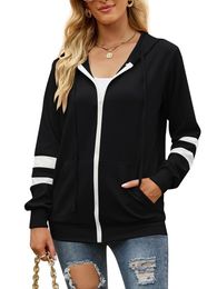 Women's Hoodies & Sweatshirts LiTi Blouse Women Jacket Coat Winter Solid Color Long Sleeve Cardigan Zipper Hoodie SweaterWomen's