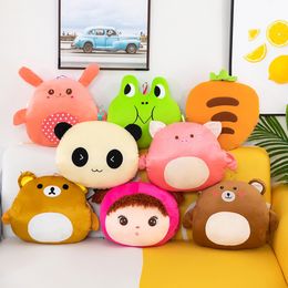 Stuffed toy cartoon hand warmer pillow plush multi-functional doll