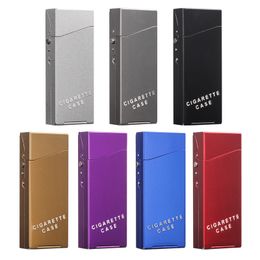 Ladies cigarette case lengthened 20 sticks fine automatic bomb cover creative Aluminium alloy cigarette box