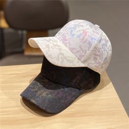 Stingy Brim Hats Female Korean Casual Versatile Camouflage Pattern Baseball Cap Summer Mesh Breathable Sunshade Caps Spring
