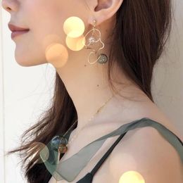 Dangle & Chandelier Handmade Glass Ball Earrings For Women 2022 INS Artsy Tassels Gold Tone Bubble Drop Jewellery BijouxDangle