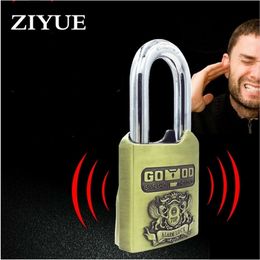 Waterproof Intelligent Alarm PadLock Anti-theft Pry Proof for Warehouse Shop Motorcycle Lock and Outside Door 201013