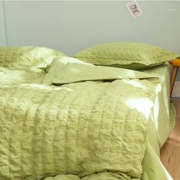 Bedding Sets Four-piece Seersucker Customized Export Home Textile Wholesale Comforter Four