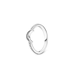 925 Silver Wedding Rings for Women DIY fit Pandora Designer Jewellery Crown Moon Rings Gift