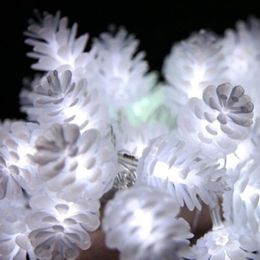 5M 20 LED Pine Cone Led String Fairy Light Christmas Tree Festival Party Wedding Decorations for home Muliti Colour Available Y200603