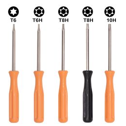 3 x 100mm 45# Steel Orange Screwdriver Phillips Slotted T3 T6 T7 T8 T8H for Xbox360 Shaver T10 T10H 2.0Y 3.0Y Screwdrivers 240pcs/lot