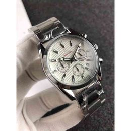 Relógios Wristwatch Luxury Designer de moda Berinjela Função Completa Banda de aço Relógio masculino Men Basic Small