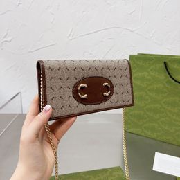 Chain Bag Women Crossbody Handbag Ladies Messenger Bag Real Leather Handbags Card Slot Fashion Wallet Embroidery