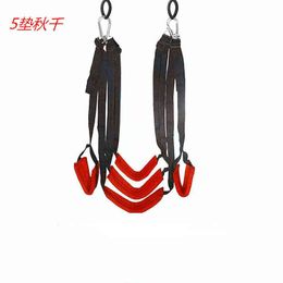 NXY Sex Adult Toy Product Love Swing 5 Pad Soft Material Hanging Door Portable Thigh Restraint Sling Toys for Couple 0507