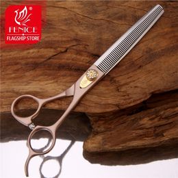Fenice Professional 7/7.5 inch pet dog grooming scissors thinning shears tijeras tesoura rate 35% 220423