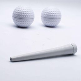 Latest Golf Ball Pipes Dry Herb Tobacco Grind Spice Miller Grinder Crusher Grinding Filter Handpipes Catcher Taster Bat One Hitter Cigarette Holder Smoking