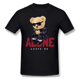 Camisetas para hombres Alone Leave Me Teddy Bear T Shirt