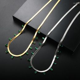 Chokers ZMFashion Colourful Zircon Charms Crystal Necklace For Women Stainless Steel Chain Emerald Charm Party Fine Jewellery GiftChokers Sidn2