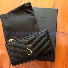 yüksek kaliteli Luxurys tasarımcı cüzdan Çanta kart tutucu Erkek moda Hakiki Deri Kadın erkek Sahipleri uzun Para çek karnesi Cüzdan Anahtar gril hediye Cep İç Yuvası