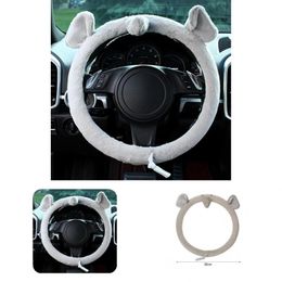 Steering Wheel Covers Protector Stylish Anti-skid Auto Cushion Easy To Clean Soft Car CoverSteering