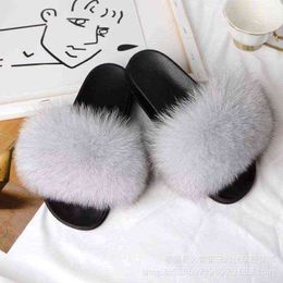 Women Slipper 's winter Wooly Girl Plush Home Ins Cute Korean Version Lovers Thick 0718