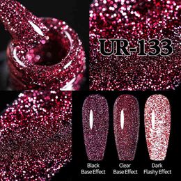 NXY Nail Gel 7 5ml Dark Red Polish Semi Permanent Reflective Glitter Sequins Sparkling Soak Off Uv Led Varnish 0328