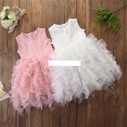 Baby girls tutu lace dress Children sleeveless vest princess dresses summer Boutique Kids Clothing