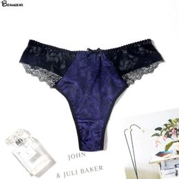 BeauwearG-string Panties Plus Women's Underwear Sexy Female Underpants Thong Floral Print Pantys Lingerie L-5XL Design 220426