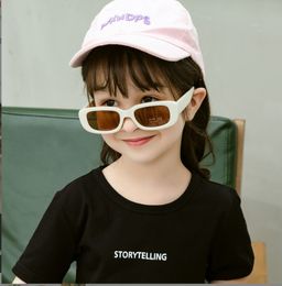 Vintage Small Rectangle Kids Sunglasses Boys Girls Square Frame Gift Sun Glasses Children Baby Oculos De Sol Infantil UV400 wholesale