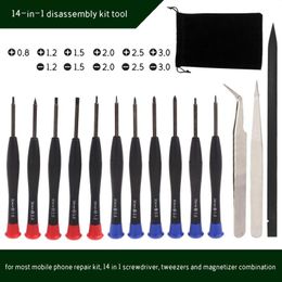 Professional Hand Tool Sets Electronics Repair Kit 14 In1 Opening Pry With Metal Spudger For Laptops Tablets Cellphone DropProfessional