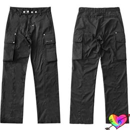 Siyah 1017 Alyx 9SM Kargo Pantolon 2022 Erkek Kadın Çok Metal Düğmesi Alyx Pantolon Cepleri Biraz Gevşek Pantolon T220722