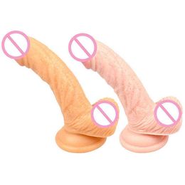 NXY Dildos Anal toys Small Imitation Penis Mini Dildo Anal Plug Female Masturbation Device Adult Sex Products 0324