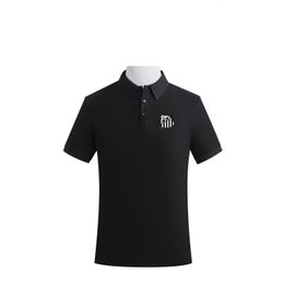 Santos FC Men's and women's Polos high-end shirt combed cotton double bead solid Colour casual fan T-shirt