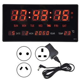 Wall Clocks Digital Clock Calendar Luminous Mute For Living Room OfficeWall ClocksWall