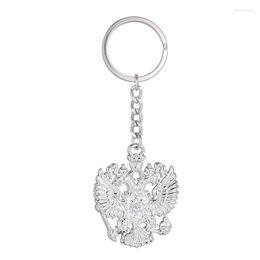 Keychains Russian Double Headed Eagle Keyring Coat Of Arms Keychain Russia Federation Accessory Emel22