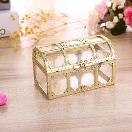 Gift Wrap Candy Box Trinket Boxes 1Pcs 2Colors Plastic Treasure Storage Vintage Style Earrings Organizer For Jewelry Crystal GemGift