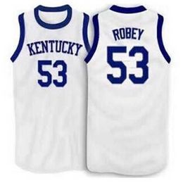 Xflsp #53 Rick Robey Kentucky Wildcats Basketball Jerseys Blue White Embroidery Stitched Personalised Custom any size and name Jersey
