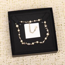 2022 Top quality charm pendant necklace with nature shell beads and crystal for women engagement Jewellery gift have box Stamp PS4058A