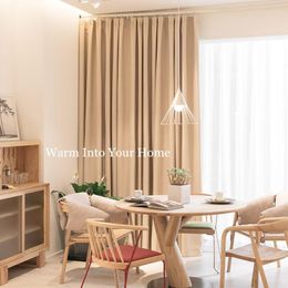 Curtain & Drapes Modern Solid Blackout Curtains For Living Room Bedroom Blinds Windows Custom Size Plain Door Ready Made Finished DrapesCurt