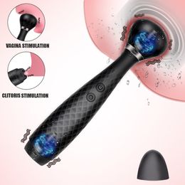 22cm Magic Wand Vibrator For Women Nipple Flapping Clitoris Stimulator Vaginal Anal Plug Dildo Female Masturbator sexy Toys Adult