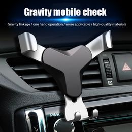 Universal Car Mobile Phone Holder Air Vent Stand Gravity Phone Holders In Cars