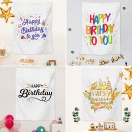 Ins Birthday Party Backdrop Hanging Decoration Cloth Birthday Tapestry Scene Arrangement Photo Wall Covering