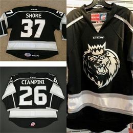 Nik1 2017 Mens Womens Kids ECHL Monarchs 37 Nick Shore 26 Daniel Ciampini Stitched Cheap High quality Hockey Jerseys Goalit Cut