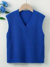 Toddler Boys Ribbed Knit Sweater Vest SHE