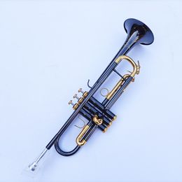 -NEU SALE Professionell BB Trompete Schwarz Nickel Gold Plated Yellow Messing Instrumente BB Trumpete beliebte Musikinstallation