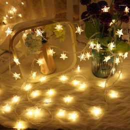 Strings LED Star Battery Box String Light Remote Control Room Decoration Christmas Holiday Party Outdoor Camping Decor Hanging LampLED