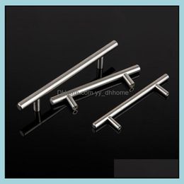 Handles Pls Door Hardware Building Supplies Home Garden T Type Cabinet Stainless Steel Cupboard Der Wardro Dhri3