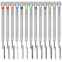 Repair Tools & Kits 13Pcs Of Watch Screwdriver Set Small 0.6-2 Mm With 13 Spare Blades For Glasses Jewellery ElectronicRepair Hele22