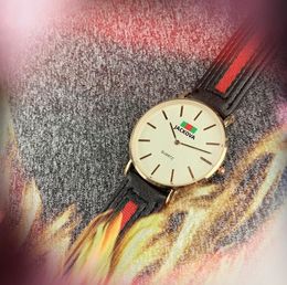 High quality mens womens lovers watch 41mm quartz movement pilot chronometre nylon leather belt waterproof wristwatch clock table